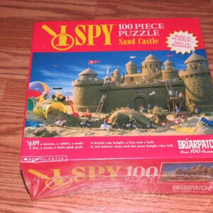 Scholastic “I SPY SAND CASTLE” 100 Piece Puzzlle….Build the Puzzle…Solve Riddle